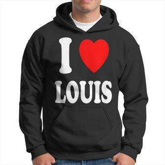 I Heart Love Louis Cute Matching Couple Spouse Hoodie - Seseable