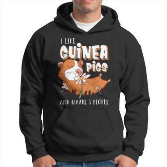 I Like Guinea Pigs And Maybe 3 People Design Rodent Lovers Hoodie - Monsterry CA