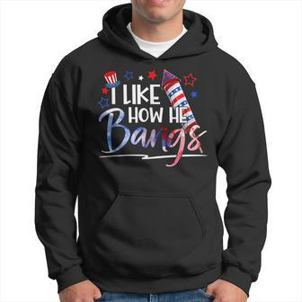 I Like How He Bangs 4Th Of July Matching Couple Funny Hoodie | Mazezy DE