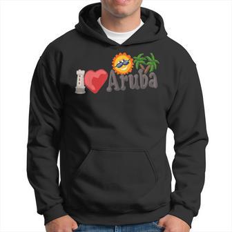 I Love Aruba Gift For Women Hoodie - Thegiftio UK