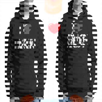 I Love Bacon For Bacon Lover Hoodie | Mazezy