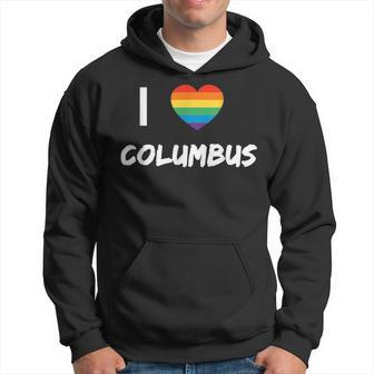 I Love Columbus Gay Pride Lbgt Hoodie | Mazezy