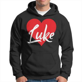 I Love Luke First Name I Heart Named Hoodie | Mazezy UK
