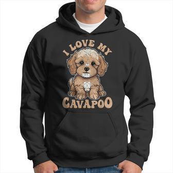 I Love My Cavapoo Dog Lover Cavoodle Owner Hoodie - Seseable