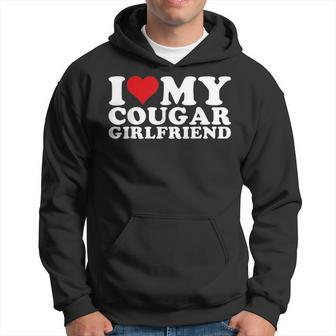 I Love My Cougar Girlfriend I Heart My Cougar Girlfriend Gf Hoodie | Mazezy