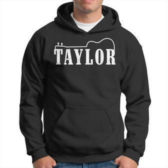 I Love Taylor First Name Taylor Family Taylor Lover Guitar Hoodie - Thegiftio UK