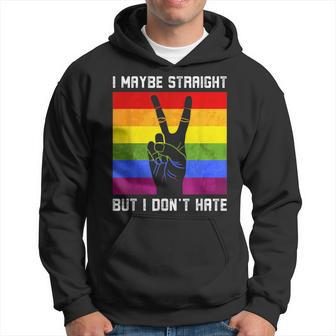 I May Be Straight But I Dont Hate For A Lgbt Pride Support Hoodie | Mazezy