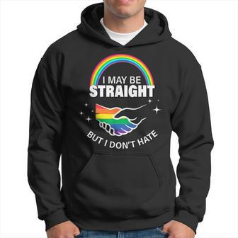 I May Be Straight But I Dont Hate Lgbt Gay Gift Pride Hoodie | Mazezy