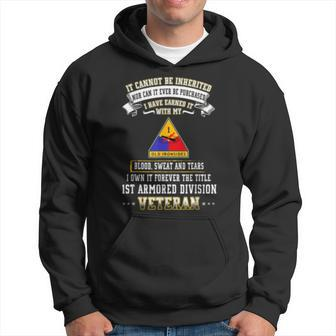 I Own Forever The Title 1St Armored Division Veteran Hoodie | Mazezy