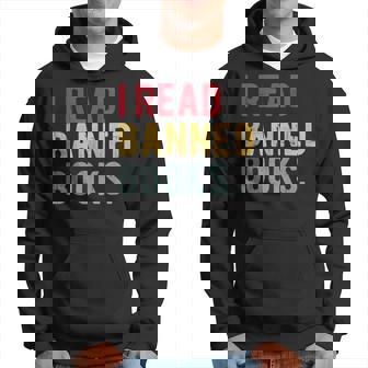 I Read Banned Books Librarians Banned Books Bookworm Reader Hoodie | Mazezy