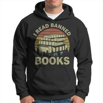 I Read Banned Books Lovers Vintage Funny Book Readers Hoodie - Seseable