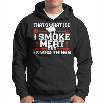I Smoke Meat Meat Smoking Grill Barbecue Lovers Gifts Hoodie - Seseable