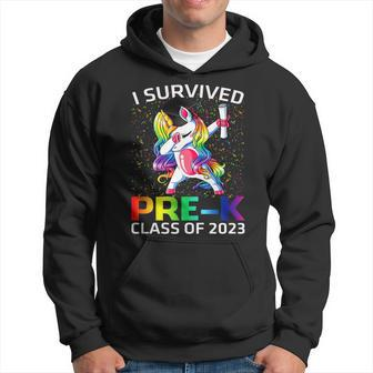 I Survived Prek Class Of 2023 Graduate Unicorn Hoodie | Mazezy