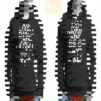 I Was Normal Three Dogs Ago Dog Owner Funny Hoodie | Mazezy