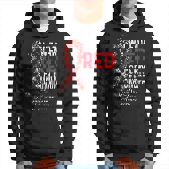 I Wear Red For My Grandpa Heart Disease Awareness Hoodie | Mazezy