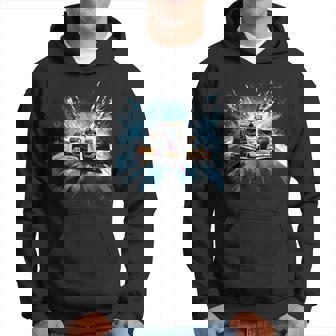 Ice Kart Racing Ice Kart Racer Winter Go-Karting Hoodie | Mazezy