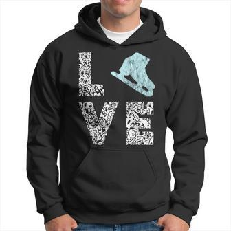 Ice Skating Shoes Figure Skating Ice Skater S Hoodie | Mazezy