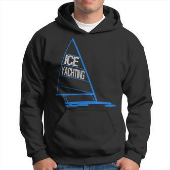 Ice Yachting Ice Boating Graphic Hoodie | Mazezy