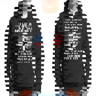 Id Love A Mean Tweet And 179 Gas Right Now American Flag Hoodie | Mazezy