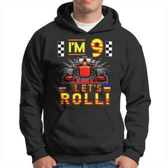 Im 9 Years Old Racing Car Toddler 9Th Birthday Race Racing Funny Gifts Hoodie | Mazezy DE