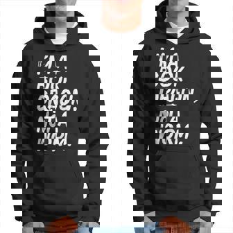 Im A Book Dragon Not A Worm Geeky Reading Reading Funny Designs Funny Gifts Hoodie | Mazezy