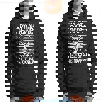 Im A Dad Grandpa And A Veteran Nothing Scares Me Gift For Mens Veteran Funny Gifts Hoodie | Mazezy