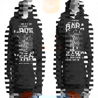 Im A Dad Grandpa And A Veteran Nothing Scares Me Hoodie | Mazezy