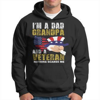 Im A Dad Grandpa And Veteran Fathers Day Hoodie | Mazezy UK