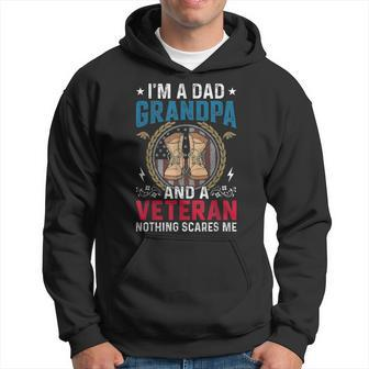 Im A Dad Grandpa Veteran Fathers Day Gift For Dad Papa Hoodie | Mazezy AU