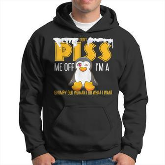 Im A Grumpy Old Woman I Do What I Want Funny Penguin Gifts Hoodie | Mazezy AU
