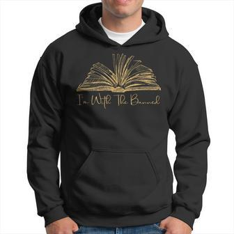 I'm With The Banned Retro Banned Books Hoodie - Seseable