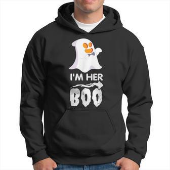 I'm Her Boo Halloween Ghost Matching Couple For Him Cute Hoodie - Thegiftio UK