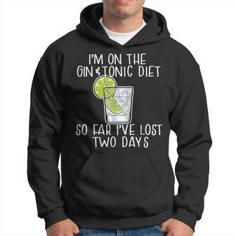 I'm On The Gin & Tonic Diet I've Lost 2 Days Joke Meme Hoodie | Mazezy DE