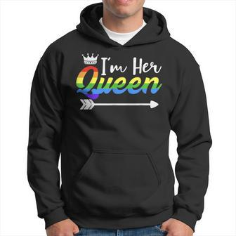 Im Her Queen Gay Girlfriend Outfit Matching Lesbian Couple Hoodie | Mazezy