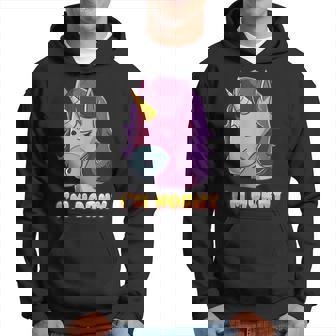 I'm Horny Unicorn Pun Horn Mythical Animal Hoodie | Mazezy