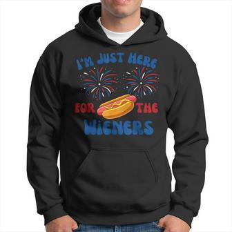 Im Just Here For Weiners Funny 4Th July Hot Dog Hoodie | Mazezy