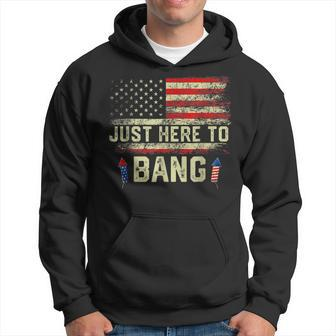 Im Just Here To Bang Funny 4Th Of July Independence Day Hoodie - Monsterry UK