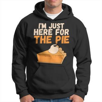 I'm Just Here For The Pie Christmas Pumpkin Turkey Day Hoodie - Thegiftio UK