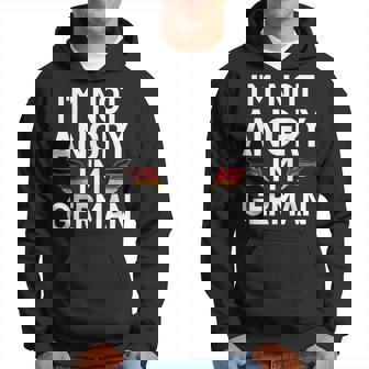 Im Not Angry Im German Funny German Hoodie | Mazezy