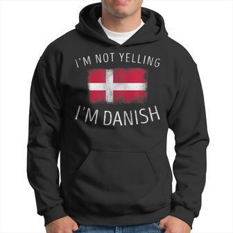 Im Not Yelling Im Danish - Funny Denmark Pride Hoodie | Mazezy