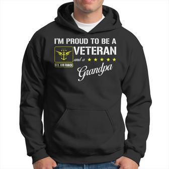 Im Proud To Be An Air Force Veteran And A Grandpa Hoodie | Mazezy