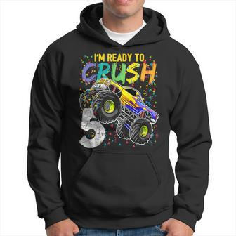 I'm Ready To Crush 5 Monster Truck 5Th Birthday Boys Hoodie - Monsterry