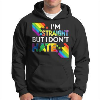 Im Straight But I Dont Hate Lgbt Pride Gay Lesbian Color  Hoodie