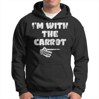 Im With The Carrot Funny Couples Vintage Halloween Costume Halloween Funny Gifts Hoodie | Mazezy