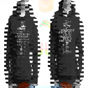 I'm The Youngest Elf Rules Don't Apply To Me Matching Hoodie - Thegiftio UK