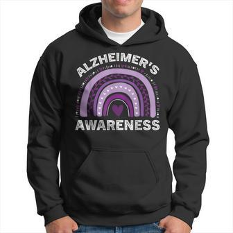 In June We Wear Purple Alzheimer Awareness Hoodie | Mazezy