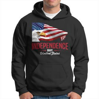 Independence Day 4Th July Flag Patriotic Eagle Hoodie | Mazezy