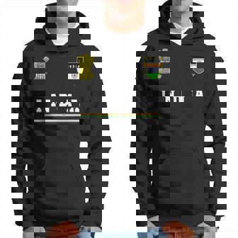 India SportSoccer Jersey Flag Football Hoodie | Mazezy