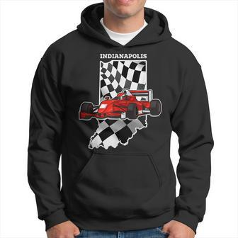 Indianapolis Indiana Race Checkered Flag Race Lovers Hoodie - Monsterry AU