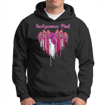 Indigenous Breast Cancer Awareness Feather Pink Ribbon Hoodie - Monsterry DE